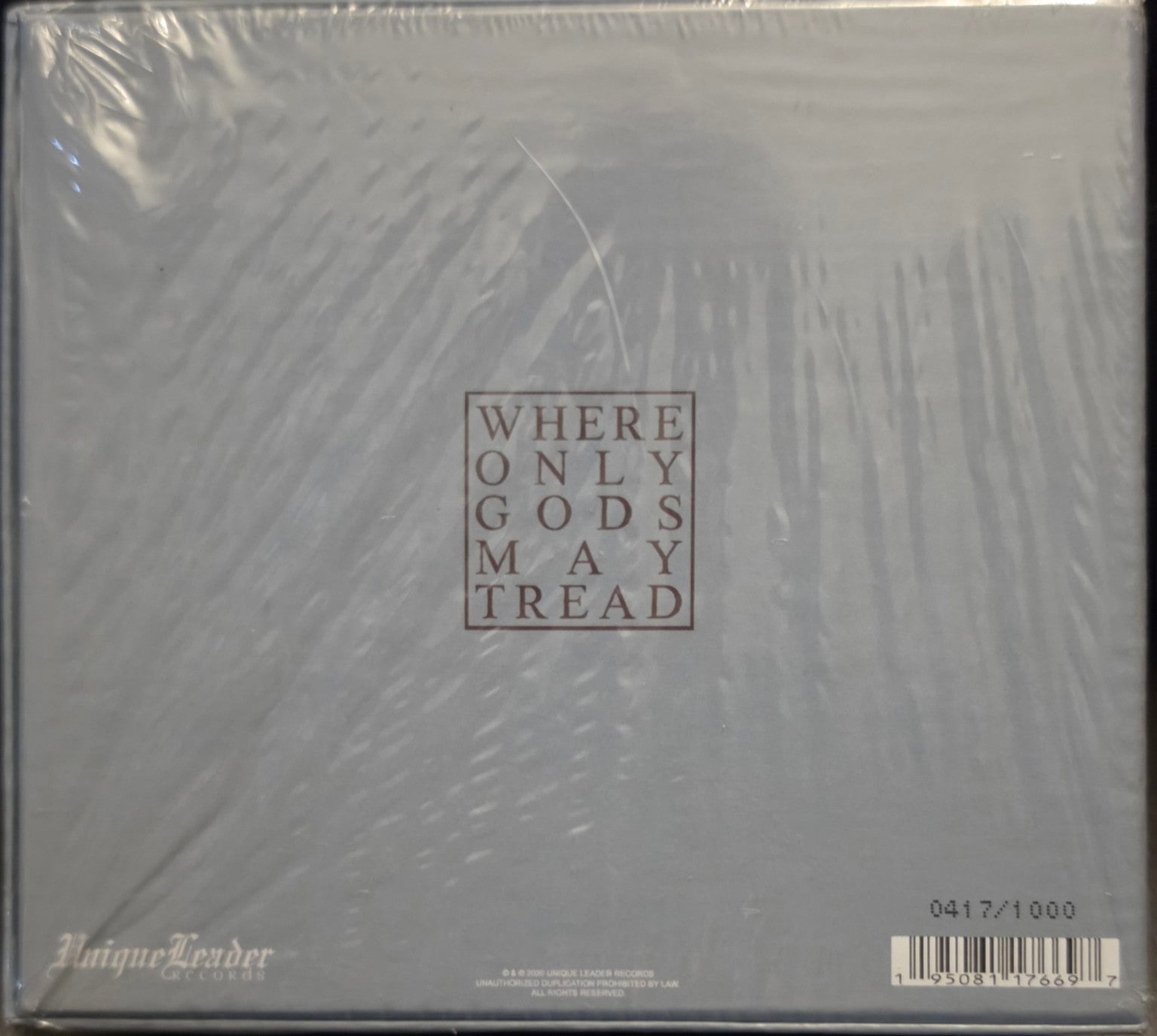 Ingested – Where Only Gods May Tread back of sealed box